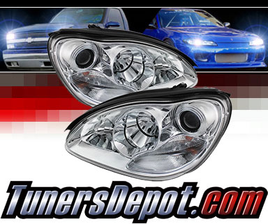 Sonar® Projector Headlights (Chrome) - 00-06 Mercedes Benz S500 W220 (w/ HID Only)