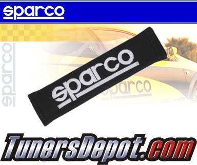 Sparco® Seat Belt Shoulder Pad - 2&quto; ALCANTARA (Black)
