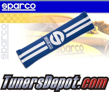 Sparco® Seat Belt Shoulder Pad - 77 LINE (Blue)