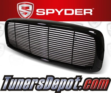 Spyder® Front Grill Grille (Black) - 02-05 Dodge Ram Pickup