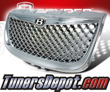 Spyder® Front Mesh Grill Grille (Chrome) - 99-04 Chrysler 300M