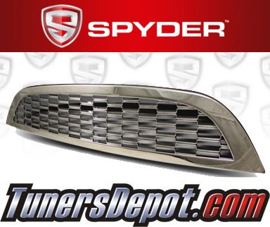 Spyder® Front Mesh Upper Hood Grill Grille (Chrome) - 02-06 Mini Cooper (Incl. Type-S)
