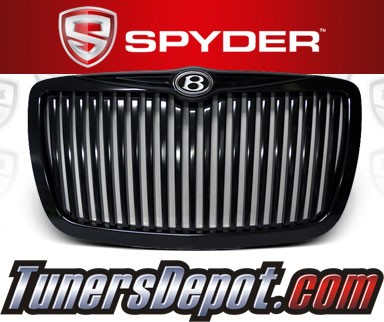 Spyder® Front Vertical Grill Grille (Black) - 05-10 Chrysler 300C