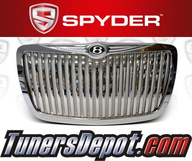 Spyder® Front Vertical Grill Grille (Chrome) - 05-10 Chrysler 300C
