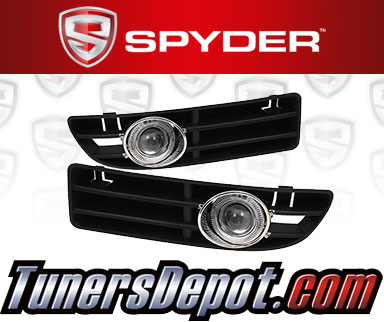 Spyder® Halo Projector Fog Lights (Clear) -  99-05 VW Volkswagen Jetta