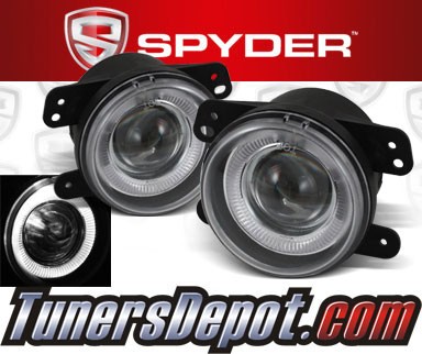 Spyder® Halo Projector Fog Lights (Smoke) - 07-12 Jeep Wrangler