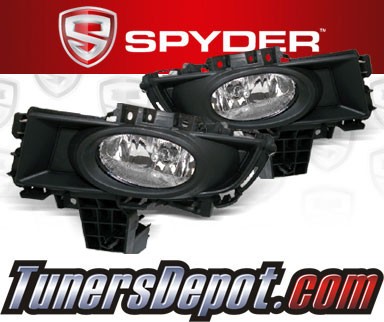 Spyder® OEM Fog Lights (Clear) - 07-08 Mazda 3 4dr. (Factory Style)