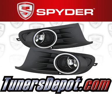 Spyder® OEM Fog Lights (Clear) - 10-14 VW Volkswagen Jetta Sportwagen (Factory Style)