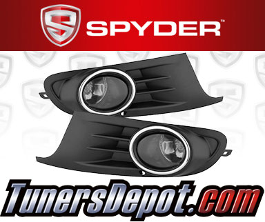Spyder® OEM Fog Lights (Smoke) - 10-14 VW Volkswagen Golf TDI/TSI (Factory Style)