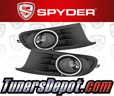 Spyder® OEM Fog Lights (Smoke) - 10-14 VW Volkswagen Jetta Sportwagen (Factory Style)