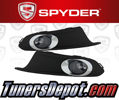 Spyder® OEM Fog Lights (Smoke) - 11-14 VW Volkswagen Jetta MK6 4dr (Factory Style)