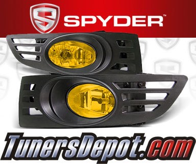 Spyder® OEM Fog Lights (Yellow) - 03-05 Honda Accord 2dr. (Factory Style)