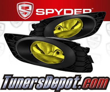 Spyder® OEM Fog Lights (Yellow) - 2012 Honda Civic 4dr (Factory Style)