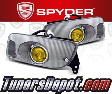 Spyder® OEM Fog Lights (Yellow) - 92-95 Honda Civic 2/3dr. (Factory Style)