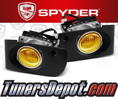 Spyder® OEM Fog Lights (Yellow) - 92-95 Honda Civic 4dr. (Factory Style)