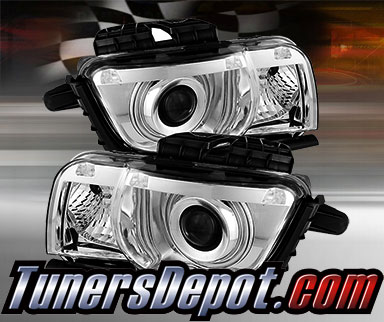 TD® CCFL Halo Projector Headlights (Chrome) - 10-13 Chevy Camaro