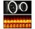 TD® CCFL Halo Projector Headlights with LED Signal Lights (Black) - 07-11 Dodge Nitro