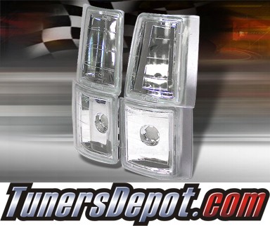 TD® Clear Corner Lights 4pcs (Euro Clear) - 92-93 Chevy Tahoe