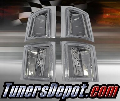 TD® Clear Corner Lights 4pcs (Euro Clear) - 94-99 Chevy Suburban C/K Full Size