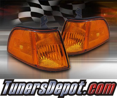 TD® Clear Corner Lights (Amber) - 90-91 Honda Civic 3dr
