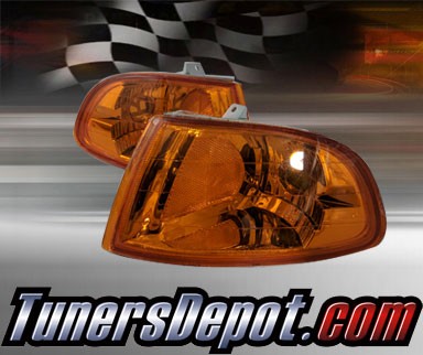 TD® Clear Corner Lights (Euro with Amber Reflector) - 92-95 Honda Civic 2/3dr