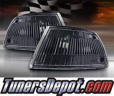 TD® Clear Corner Lights (JDM Black) - 88-89 Honda Civic 4dr