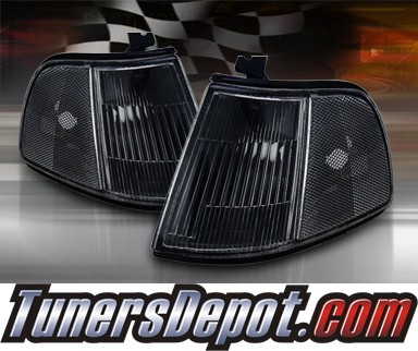 TD® Clear Corner Lights (JDM Black) - 90-91 Honda Civic 3dr