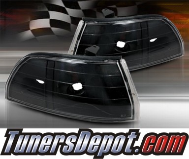 TD® Clear Corner Lights (JDM Black) - 90-93 Acura Integra