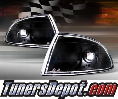 TD® Clear Corner Lights (JDM Black) - 92-95 Honda Civic 2/3dr