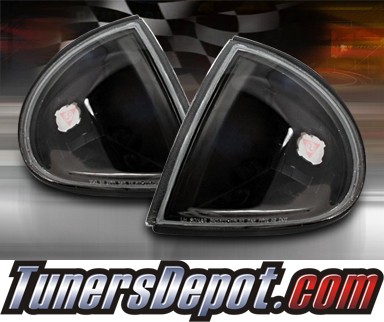TD® Clear Corner Lights (JDM Black) - 93-97 Honda Del Sol