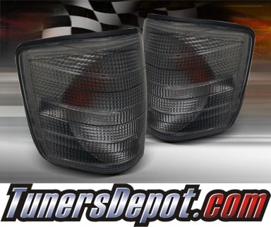 TD® Clear Corner Lights (Smoke) - 84-93 Mercedez-Benz 190E W201
