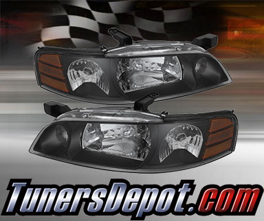 TD® Crystal Headlights (Black) - 00-01 Nissan Altima