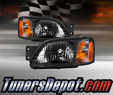TD® Crystal Headlights (Black) - 00-04 Subaru Outback