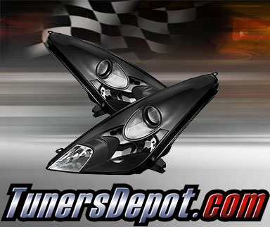 TD® Crystal Headlights (Black) - 00-05 Toyota Celica