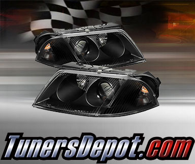 TD® Crystal Headlights (Black) - 01-05 VW Volkswagen Passat