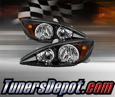 TD® Crystal Headlights (Black) - 02-04 Toyota Camry