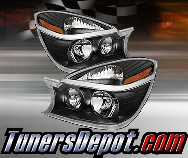 TD® Crystal Headlights (Black) - 02-07 Buick Rendezvous