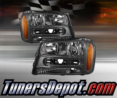 TD® Crystal Headlights (Black) - 02-09 Chevy TrailBlazer