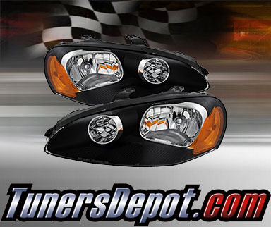 TD® Crystal Headlights (Black) - 03-05 Dodge Stratus 2dr