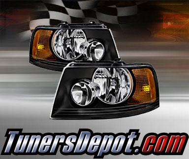 TD® Crystal Headlights (Black) - 03-06 Ford Expedition