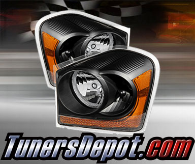 TD® Crystal Headlights (Black) - 04-05 Dodge Durango