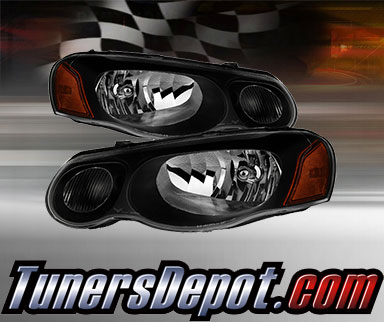 TD® Crystal Headlights (Black) - 04-06 Chrysler Sebring 4dr (Incl. Convertible)