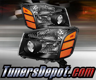 TD® Crystal Headlights (Black) - 04-07 Nissan Armada