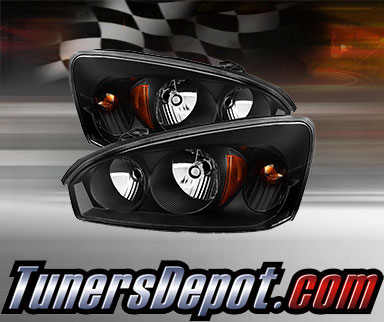 TD® Crystal Headlights (Black) - 04-08 Chevy Malibu