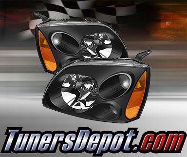 TD® Crystal Headlights (Black) - 04-08 Mitsubishi Galant