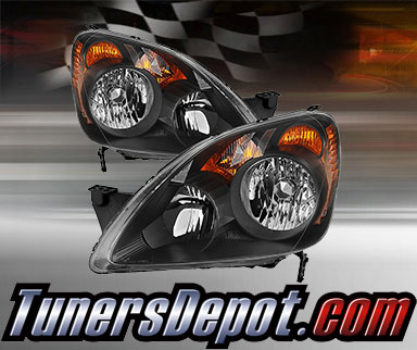 TD® Crystal Headlights (Black) - 05-06 Honda CR-V CRV (Japan Built Models Only)