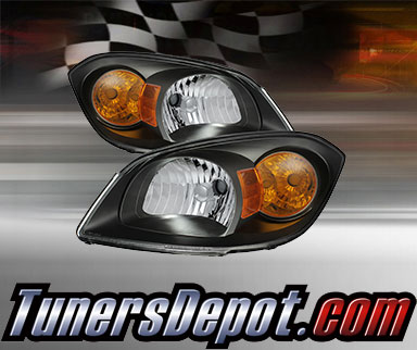 TD® Crystal Headlights (Black) - 05-06 Pontiac Pursuit