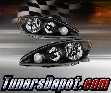 TD® Crystal Headlights (Black) - 05-06 Toyota Camry