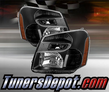 TD® Crystal Headlights (Black) - 05-09 Chevy Equinox