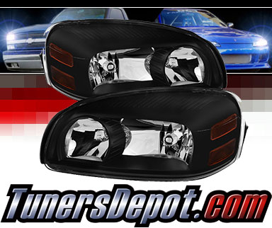TD® Crystal Headlights (Black) - 05-09 Pontiac Montana SV6